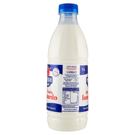 Polenghi Lombardo 100% latte lombardo Fresco Intero di Alta Qualità 1 Litro